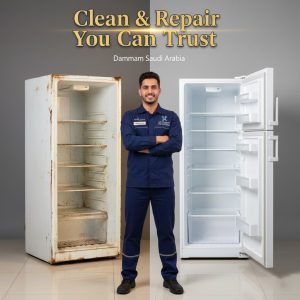 تنظيف الثلاجة قبل وبعد