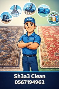 سجاد بالقطيف قبل وبعد شعاع كلين