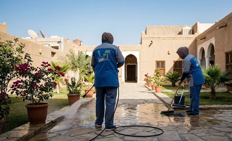 تنظيف أحواش بالأحساء
